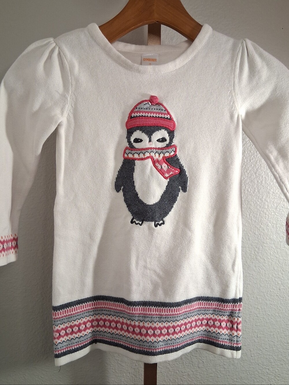 Gymboree Girls Penguin Sweater Size 5